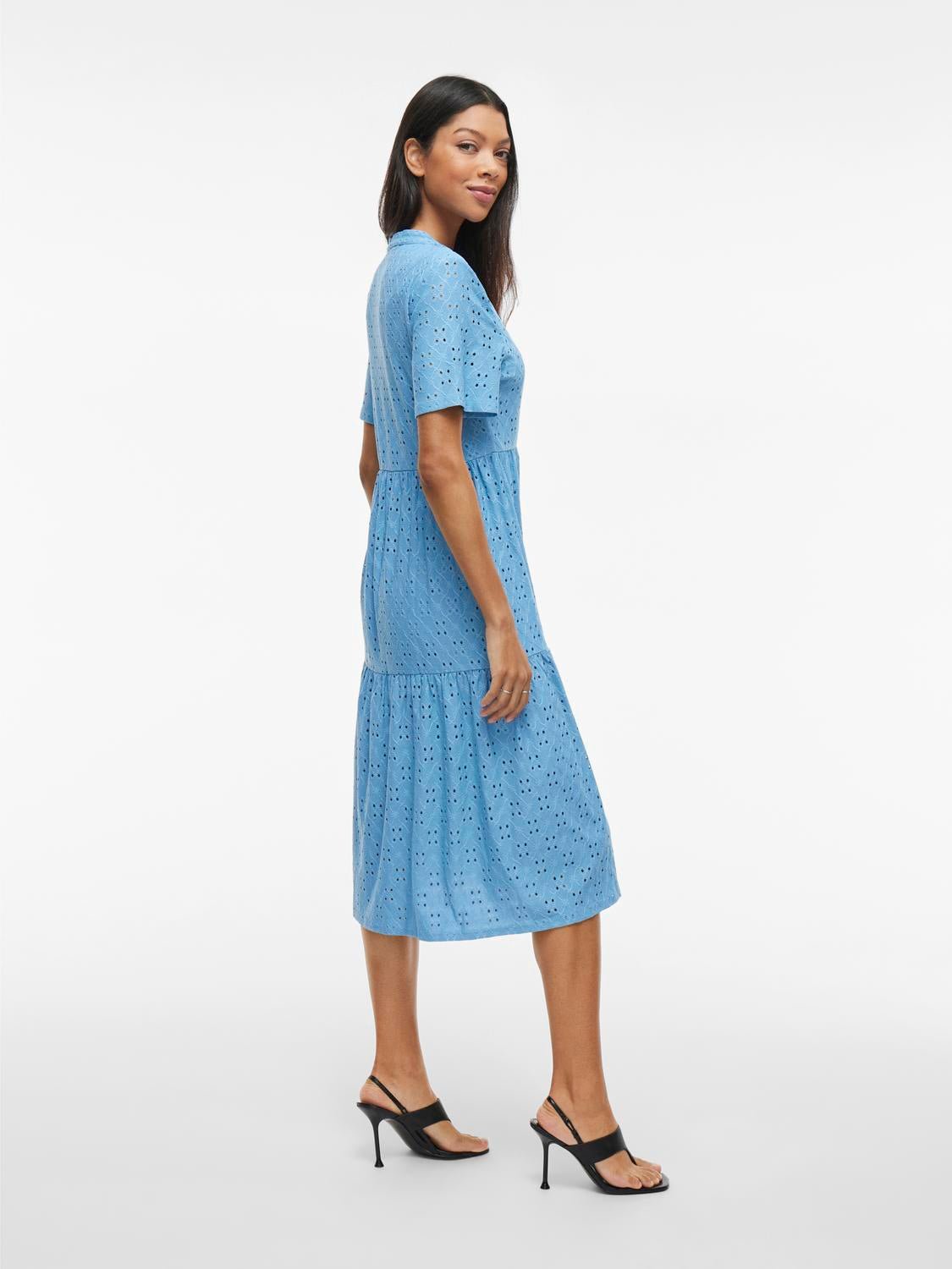 VIKAWA Midi Dress - Blissful Blue - VERO MODA & VILA Bergvik